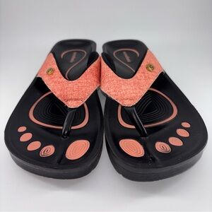Aerothotic Mellow Original Slip on Orthotic Peach and Black sz 40, Womans 9